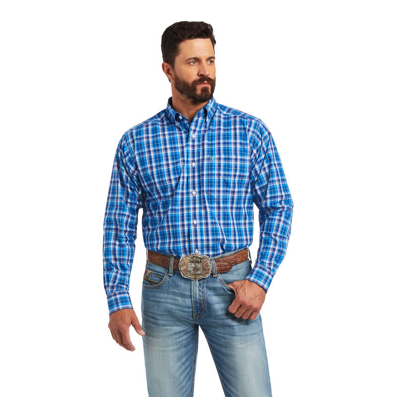 Ariat Hemden Herren - Pro Series Mason Classic Fit Blau ( CQJUX-1390 )